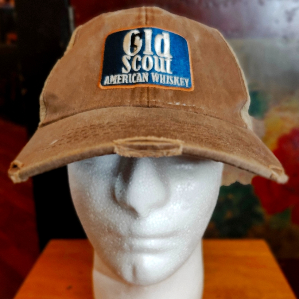 Old Scout American Whiskey  Worn Style Hat Cap  Snapback  Adams Brand